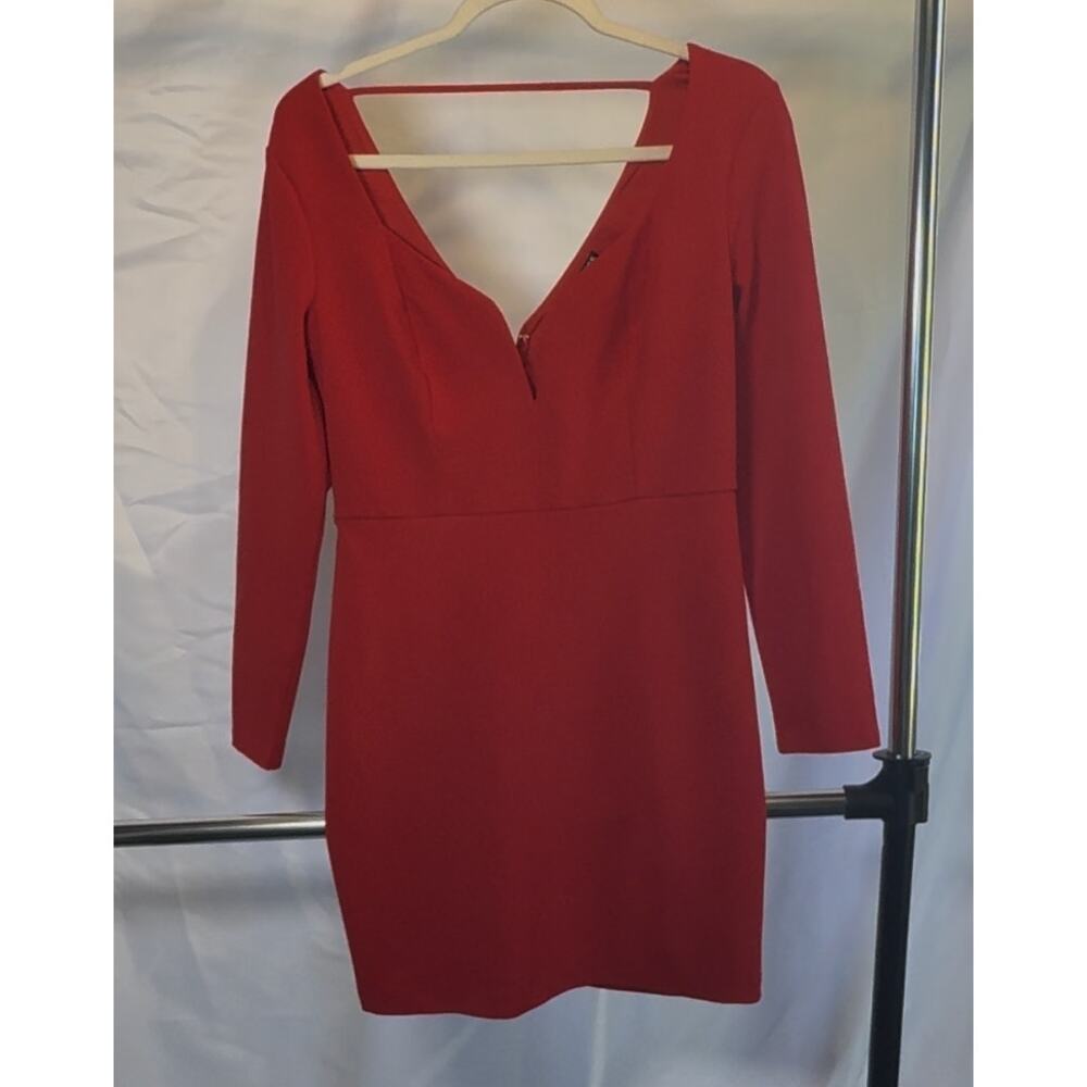 express short red dress